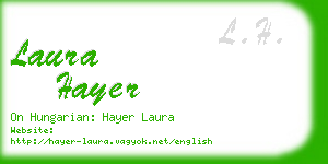 laura hayer business card